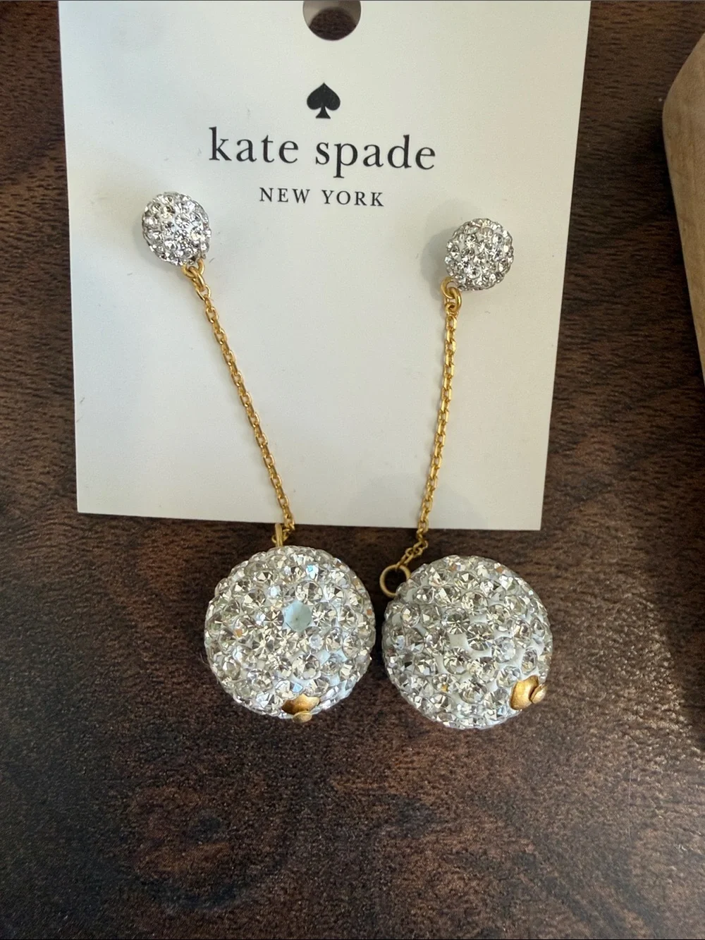 Kate Spade Crystal Drop Razzle Dazzle Statement Earrings - Gold & Silver